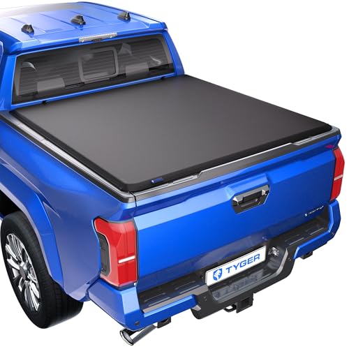 Tyger Auto T1 Soft Roll-up Truck Bed Tonneau Cover Compatible with 2024-2025 Toyota Tacoma | 5' (60") Bed | TG-BC1T9204