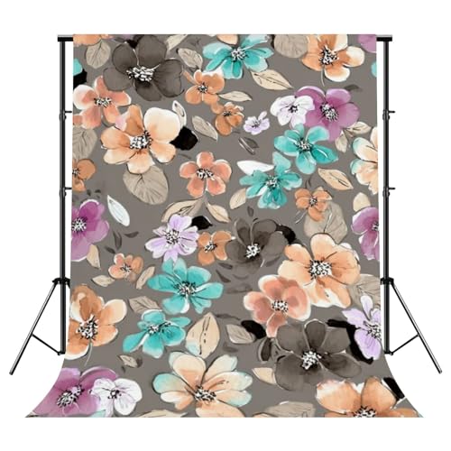 Photography Backdrop Photography Background Textile Cute Flower for Photoshoot Portrait Photo Studio Video Prop Birthday Party Booth Decoration 10x8ft