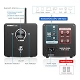 AIYIMA A200 TPA3255 Stereo Amplifier 400W HiFi 2 Channel Class D Amp USB Bluetooth 5.0 Digital Audio Amplifier Receiver Built-in Power Supply Support APTX-HD for Home Audio Bookshelf Speaker