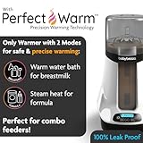 Baby Brezza Smart Baby Bottle Warmer, Breastmilk Warmer + Defroster - Only Brand with Different Temperatures for Breastmilk + Formula - Universal Fit for All Bottles + Milk Bags - Bluetooth Control