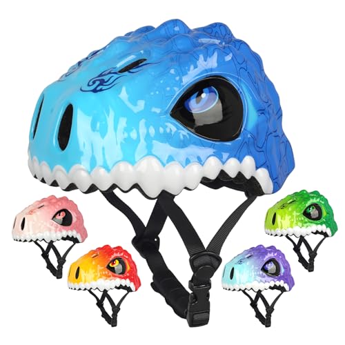 Toddler Kids Bike Helmet,3D Dinosaur Helmets for Boys Girls Infant/Baby to Children 1/2/3/4/5/6/7/8 Years Old Lightweight Adjustable Multi-Sports Bicycle Scooter Skateboard Skating Cycling