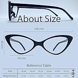 RLOZRN Reading Glasses for Women - Cat Eye Blue Light Blocking Readers for Women - Flexible Spring Hinge - Anti Glare UV - 4 Pairs, +1.75