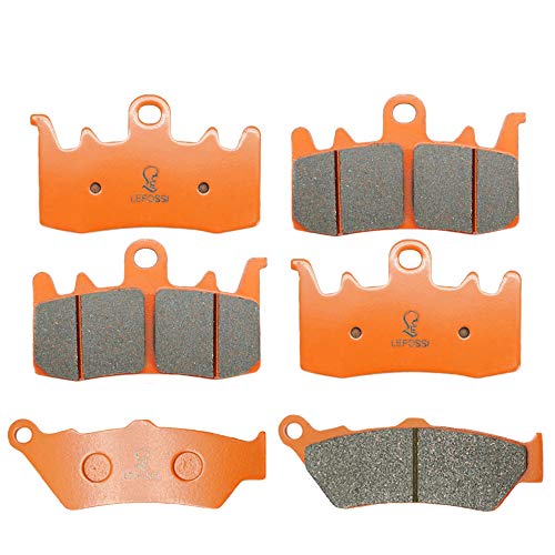 LE LEFOSSI Front and Rear Carbon Fiber Brake Pads Compatible with for BMW R 1200 GS Adventure 2013-2018 R 1200 R RS RT 2015 2016 2017 2018 FA630F FA209R