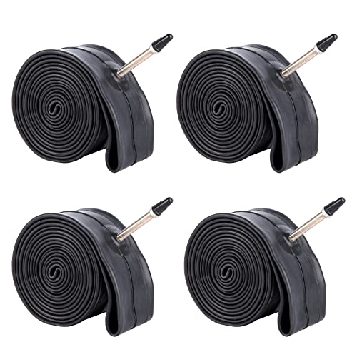 BWSHLF 29" Bike Tubes (4 Pack), MTB Bicycle Replacement Durable Butyl Rubber Fit 29x1.75/2.3, Presta Valve 35mm