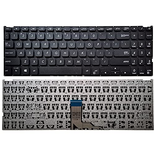 cuiying Laptop English Black Keyboard Replacement for Asus VivoBook 15 X512 X512D X512DA X512F X512FA X512U X512UA X512UB X512J X512JA No Frame