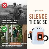 Petra Battery Backpack Fogger - Cordless Backpack Fogger Sprayer, Mosquito Fogger Machine, Backpack Fogger, Mosquito Fogger Outdoor, ULV Cold Fogger Machine - Battery 2.6 Gallon