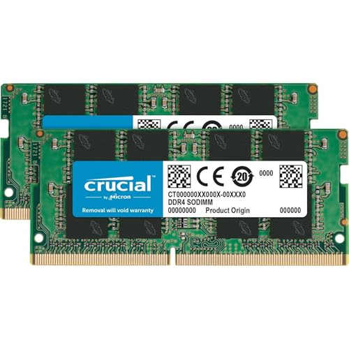 Crucial RAM 32GB Kit (2x16GB) DDR4 2400 MHz CL17 Laptop Memory CT2K16G4SFD824A