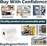 (32 Rolls) 3 1/8 x 230 Thermal Paper Receipt Rolls fits all Clover POS Cash Register Printers, Star Micronics SCP700 TSP100 TSP300 TSP400 TSP500 TSP600 TSP 700 TSP2000 CT S300 from BuyRegisterRolls