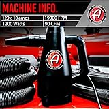 Adam's Polishes Mini Air Cannon - Handheld High Powered Filtered Car Wash Dryer Blower| Dry Before Car Cleaning, Car Detailing, Car Wax, or Ceramic Coating | Auto Tool Kit Gift Boat RV Motorcycle