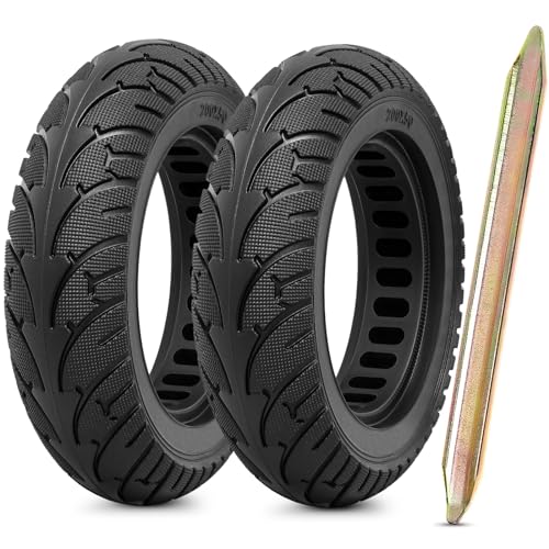 2Pcs 200x50 Solid Tire,8 inches Electric Scooter Wheels Solid Tires Front or Rear Replacement Solid Rubber Tires Compatible with 200x50 Electric Scooter Solid Tire（P-T005）