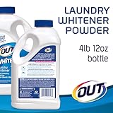 OUT White Brite Laundry Whitener Powder, Stain Remover Detergent Booster for Clothes, 4 Pound 12 Ounce