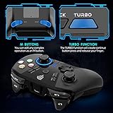 EasySMX Wireless Gaming Controller for Windows PC/Steam Deck/PS3/Android TV BOX, Dual Vibrate Plug and Play Gamepad Joystick with 4 Customized Keys, Battery Up to 14 Hours, Work for Nintendo Switch