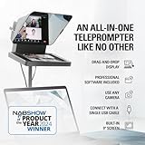 Elgato Prompter – Teleprompter with Built-in Screen for YouTube, Twitch, Zoom, MS Teams and More, Supports DSLR/Webcam/Smartphone, Drag & Drop Monitor Display, Works with Mac/PC & Stream Deck