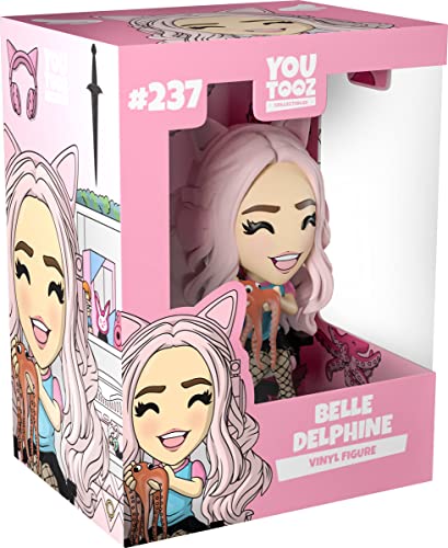 Youtooz Belle Delphine Vinyl Figure, 4.8" from Youtooz Belle Delphine Pink Wig Figure, High Detailed Belle Delphine Collectible Figure from the Youtooz Creator Collection