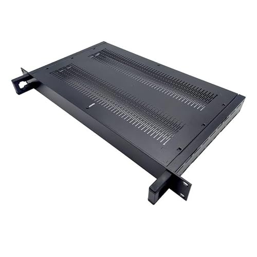 Full Aluminum DIY Multipurpose Box Electronic Enclosure Rack Mount 19" 1U-D1 (Cabinet Size (mm.): Width 425 mm. x Height 38.7 mm. x Long 245 mm.) Flat Pack with 1 Pair Aluminum Mount bar.