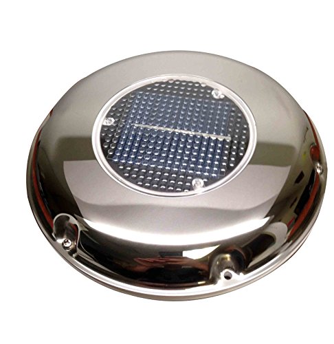 MARINE BOAT RECHARGEABLE SOLAR POWERED STAINLESS STEEL VENTILATOR II