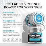 SimplyVital Collagen, Retinol & Hyaluronic Acid Cream - Anti-Aging Face Moisturizer for Face, Neck & Décolleté - Made in USA, Daily Moisturizer Face Cream - 1.7 fl.oz.