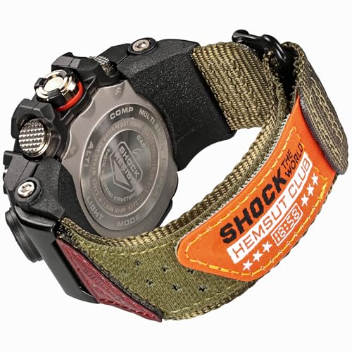 Watch Band Strap for Casio G-shock GWG-1000 GWG1000,Super Rugged Nylon Sports Strap