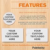 Paintechz Custom Credit Card USB Flash Drives 50 Pack, Personalized Logo Text Bulk - as Corporate Gifts and Promotional Giveaways - Customizable 512MB