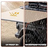 ALL-TOP Vehicle Awning 6.6'x8.2' Roof Rack Pull-Out Sun Shade UV50+, Weatherproof 4x4 Side Awning for Camping & Overland (Hardware Included)