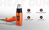 BLACK+DECKER KX1800 1800-Watt Dual Temperature Heat Gun (Orange and Black)