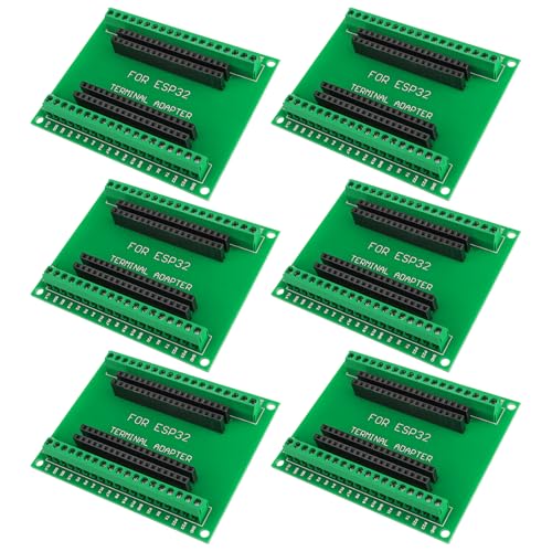 6 Pack ESP32 Breakout Board Shield GPIO 1 into 2 for 38PIN ESP32 Development Board ESP32 Wroom Expansion Board