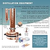 Essential Oil Distiller Kit for Steam Distillation Oil Making and Extracting - Home Distiller Equipment DIY Essential Oil from Herbs, Plants and Flowers… (5.3 Gall (20L))