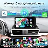 NHOPEEW [2+64G] for Mazda 3 Axela 2014-2019 Car Radio - 9 inch HD Touchscreen Android 13 DSP Audio - Wireless Carplay & Android Auto, GPS, WiFi, Mirror Link, SWC + AHD Backup Camera + Canbus