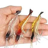 Goture Soft Lures Shrimp Bait Set, Freshwater/Saltwater, Trout Bass Salmon, 12 Piece