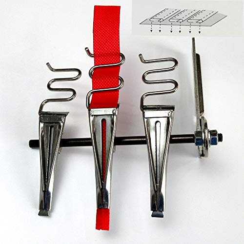 Triple Stripe Multi Tape Folder Binder Attachment for Kansai Special Multi Needle Sewing Machine (Finish Size:1/2")