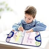 Coolplay Kid Activities Water Drawing Mat Painting with Water Pen Airplane Travel Toy for Toddlers