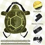 Leyndo 10 Pcs Green Turtle Butt Pads for Snowboarding Skating Protective Gear Cute Turtle Butt Pads with Knee and Elbow for Adult Skiing Scooters Roller Protection