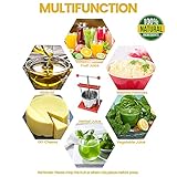 SQUEEZE master Cheese Tincture Herb Fruit Wine Manual Press -0.53Gallon/ 2 Litre-Power Ball Handle-Stainless Steel & Iron for Juice, Cider,Wine,Olive Oil