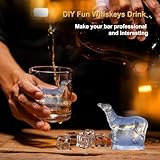 SIUPER 3D Horse Ice Cube Silicone Molds Tray for Whiskey, Cocktail, Bar; Fun Animal Shape Large Horse Epoxy Resign Mold; Horse Gifts for Women Kids Horse Lover, 2 Pack