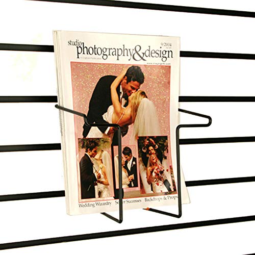 Wire Magazine Holder for Slatwall, Pegboard & Gridwall, Holds Literature 8.5" W x 11" H, 24 Pack