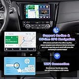 4G+64G Android 12 Car Stereo for 2014-2018 Nissan Rogue X-Trail Qashqai,5G WiFi Rogue Radio with 10.1'' Touchscreen Head Unit,Wireless Carplay/Android Auto,GPS Navi,Bluetooth 5.2