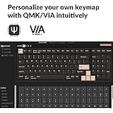 Keychron Q5 Wired Custom Mechanical Keyboard Full Aluminum Barebone Version, Hot-Swappable 96% Layout, Double-Gasket DIY Kit, QMK/VIA Programmable Macro Compatible with Mac Windows Linux - Blue