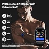 Blood Pressure Smart Watches with Patented Air Pump Cuff, 1.95" Fitness Smartwatch BP Monitor with 24/7 Heart Rate Sleep Monitor, Blood Oxygen, Pedometer, Blood Pressure Watch Supports Data Sharing