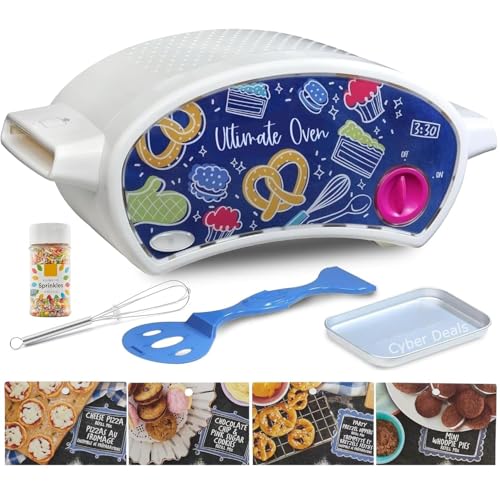 Ultimate Easy Bake Oven Baking Bundle - Oven, Cookie, Pretzel, Pizza Mixes + Sprinkles & Whisk for Kids 8+