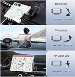 DearHot 15W Qi Wireless Car Charger Mount Holder Compatible for Samsung Galaxy Z Fold6 Fold5 Fold4 Fold3 Fold2 Fold S24 Ultra iPhone 16 Pro Max 4.3in-6.9in Phone Auto Clamp Fast Charger