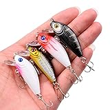 Aorace 43pcs Bass Fishing 56pcs Lures Kit Set Topwater Hard Baits Minnow Crankbait Pencil VIB Swimbait for Bass Pike Fit Saltwater and Freshwater