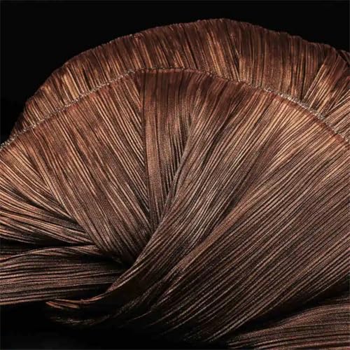 Metallic Pearlescent Miyake Pleated Fabric for Wedding Styling Stage Decoration Dress DIY Material 16 Straightened 1 Meter