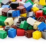 Feleph 1x1 Bricks Bulk 600 Pieces Multicolored Classic Basic Parts Building Creative Play Set Blocks Toy Accessories Compatible with 3005 Major Brands (10 Mixed Color) …