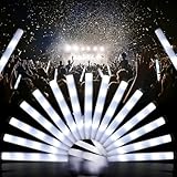 LED Foam Glow Sticks, Bulk Glow Sticks, LED Light Sticks, Flashing Light-Up Sticks for Concerts, Weddings, Raves, Carnivals, Halloween, Birthdays (White-30pcs)