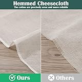 Reginary 24 Pcs Cheese Cloths Bulk, Grade 100, Hemmed Cheesecloth for Straining Unbleached Cotton Muslin Cloth Reusable for Cooking Baking Juicing Cheese Making (20 x 20 Inches)