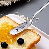 LRUIOMVE Jam Packed With Love Stainless Steel Engraved Butter and Jam Knife, Butter Spreader for Toast and Bread, Breakfast Spreads, Cheese and Jam Gift for Jam Lovers