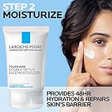 La Roche-Posay Toleraine Skin Care Set, Double Repair Face Moisturizer 100ml & Hydrating Gentle Cleanser 50ml, Oil Free Moisturizer & Face Wash