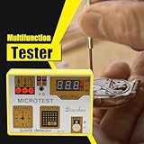 Zoeyilan Quartz Watch Tester, Battery Tester Demagnetizer Timegrapher, Watch Timing Tester Machine Repair Tools, Battery Measure Pulse Quartz Tester for Watchmaker Calibration