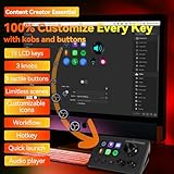 HALCONTORNO Stream Dock N3E - Steam Deck with 3 Knobs for PC Mac, Wired Live Streaming Controller for Content Creators Gamers, Programmable Macro Keyboard, Gaming Setup Accessories, OBS Studio YouTube