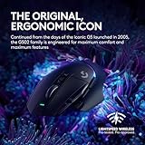 Logitech G502 X Plus Lightspeed Wireless Optical Mouse - LIGHTFORCE hybrid switches, LIGHTSYNC RGB, HERO 25K gaming sensor, compatible with PC - macOS/Windows - Black